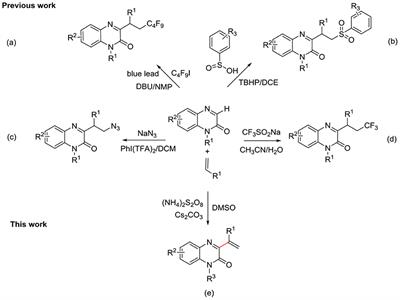 Metal-Free Direct C–H Functionalization of Quinoxalin-2(1H)-Ones to Produce 3-Vinylated Quinoxalin-2(1H)-Ones in the Presence of Alkenes